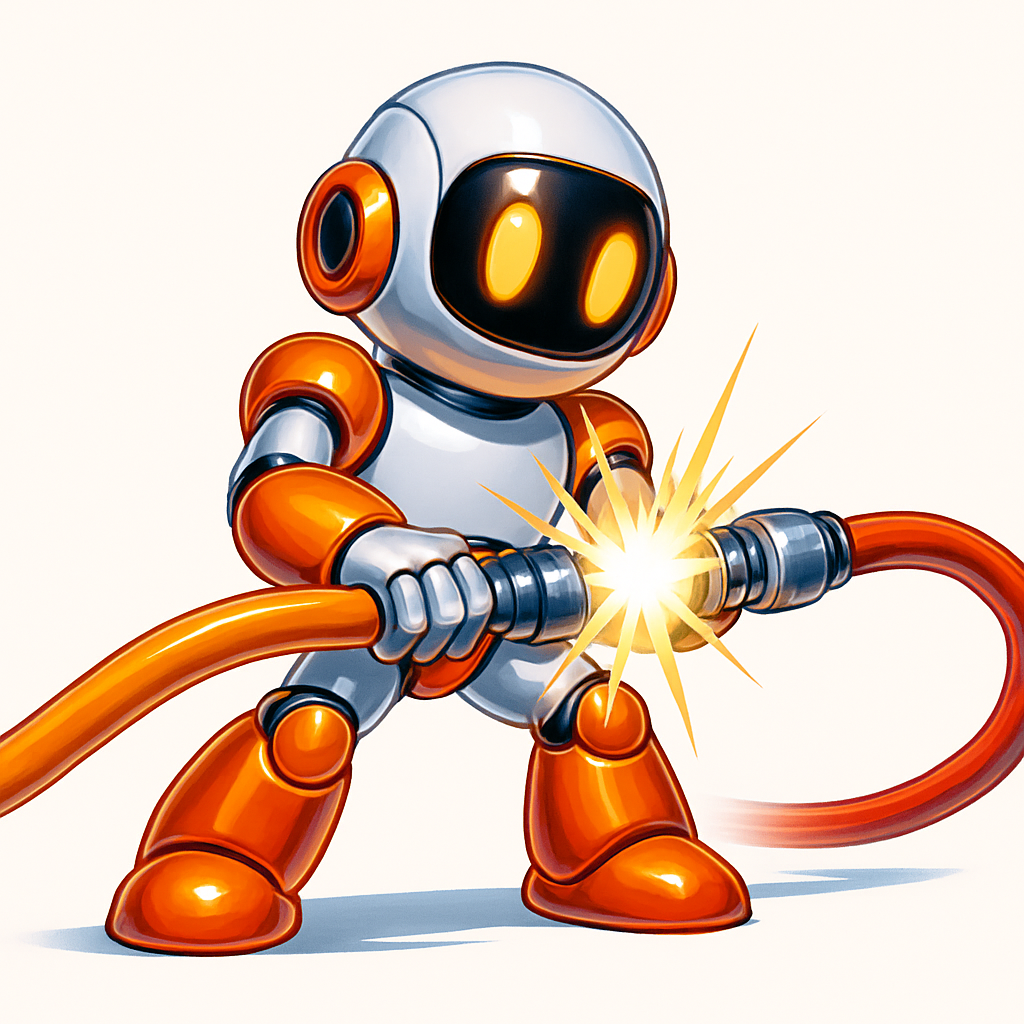 Deux points lumineux se connectent dans un réseau.